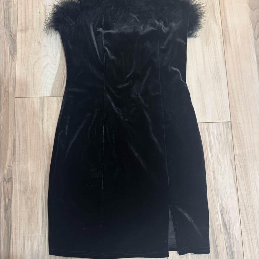 HYFVE Black Strapless Dress